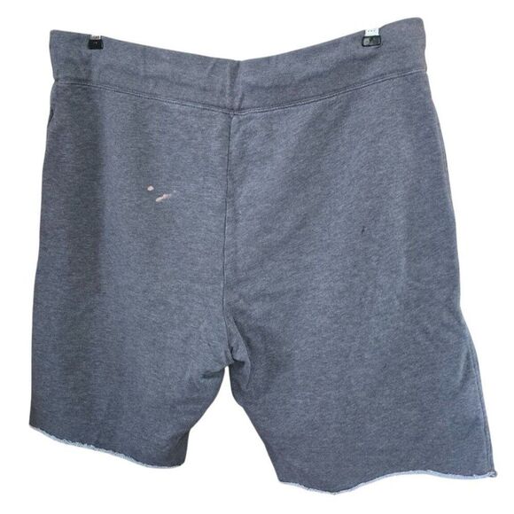 Vintage Mens Large Gray Cotton Drawstring Shorts Parkview Print gym rat workout - Picture 3 of 7